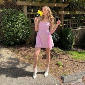 AHIRI Mini Dress with Side Gathers